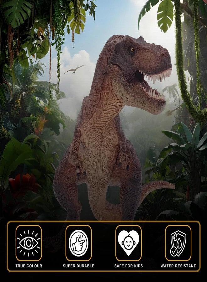 CRYA T Rex Toy Dinosaur Action Figure, Realistic Tyrannosaurus Rex Big Dinosaurs Toys for Kids, Trex Toy for Play and Display, Jurassic Dino Toys for Boys & Girls (T Rex) - Image 3